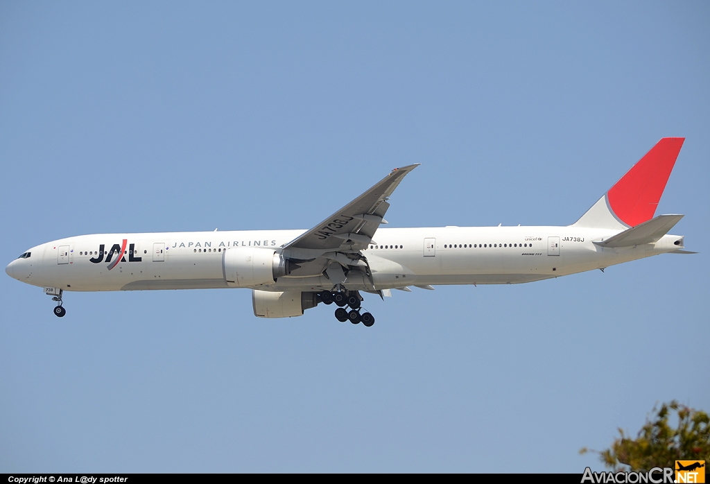 JA738J - Boeing 777-346/ER - Japan Airlines (JAL)