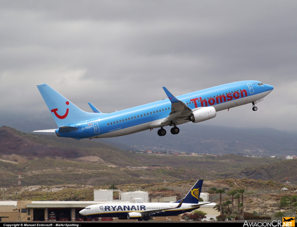 G-FDZY - Boeing 737-8K5 - Thomson Airways