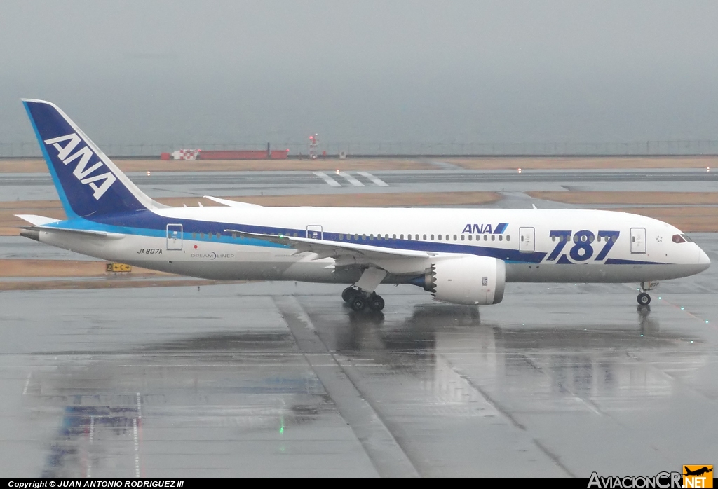 JA-807A - Boeing 787-881 Dreamliner - All Nippon Airways (ANA)