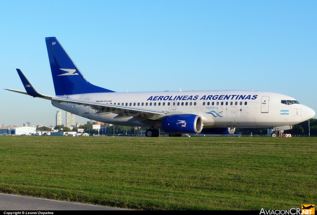 LV-CBF - Boeing 737-76N - Aerolineas Argentinas
