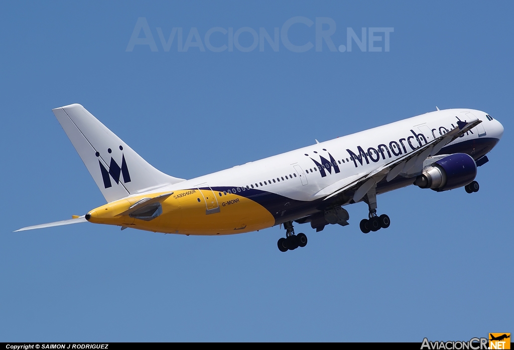 G-MONR - Airbus A300B4-605R - Monarch Airlines