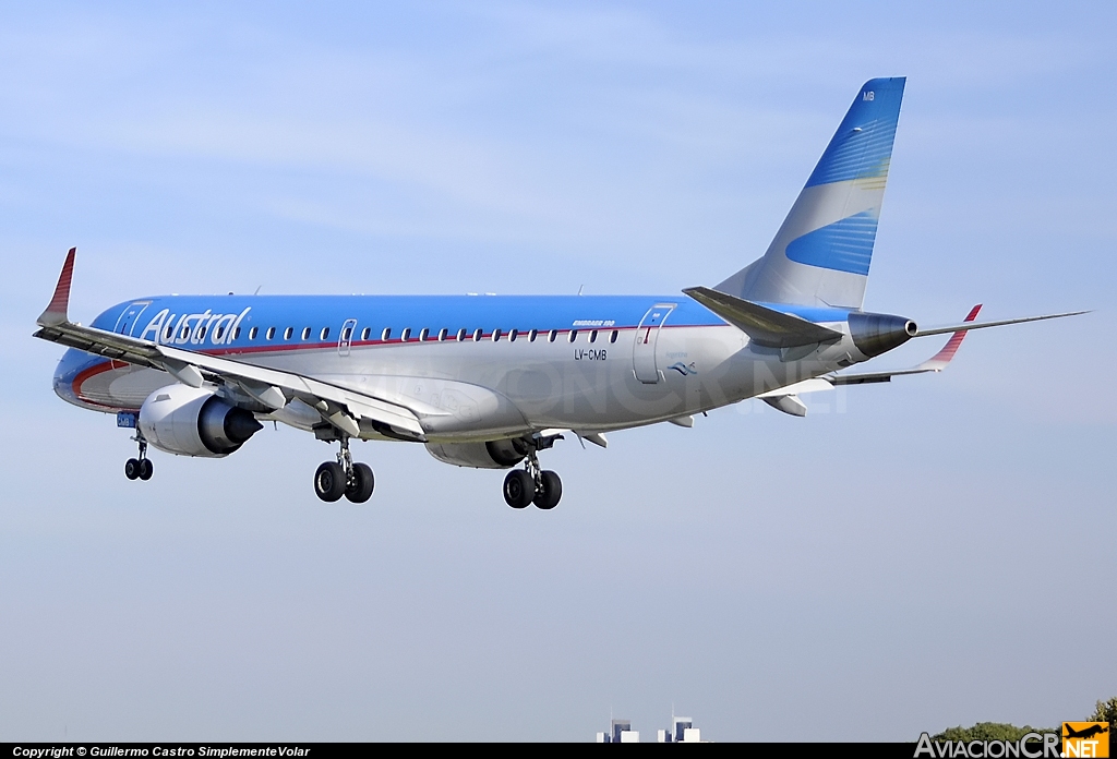 LV-CMB - Embraer 190-100IGW - Austral Líneas Aéreas