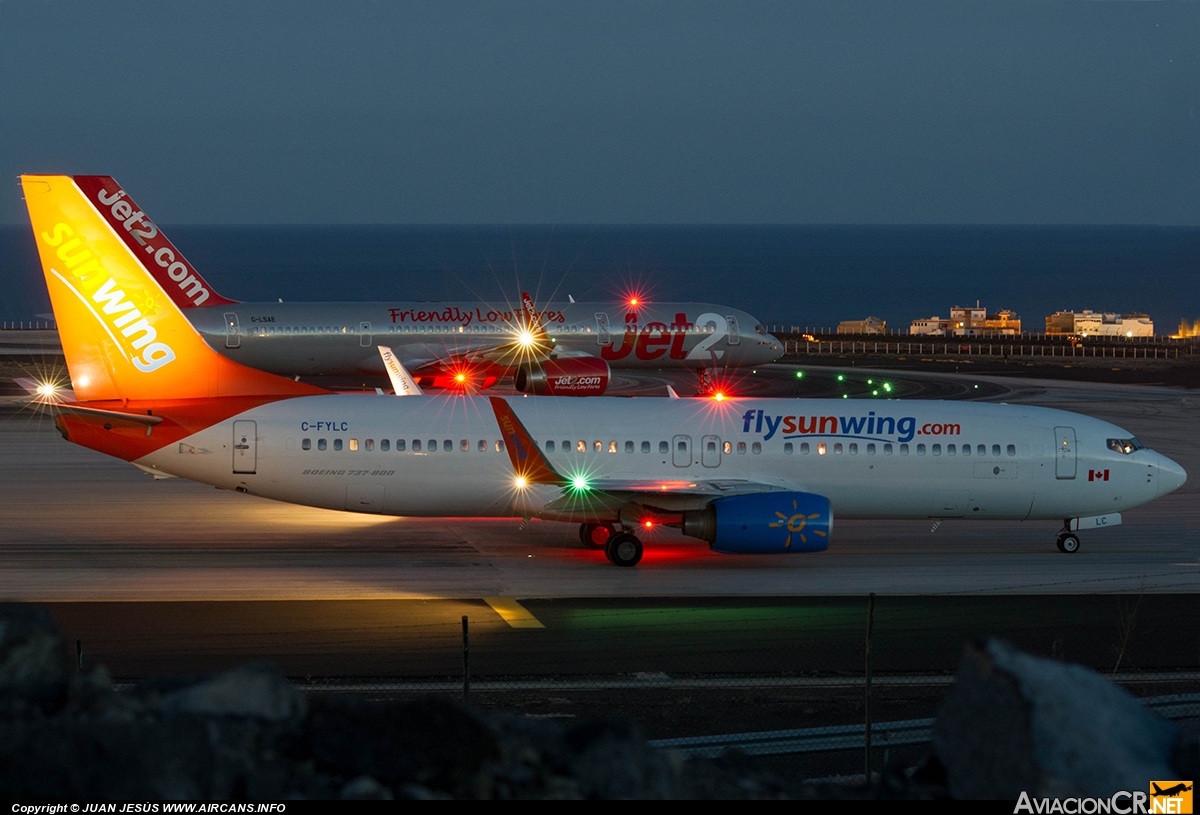 C-FYLC - Boeing 737-8BK - Sunwing Airlines