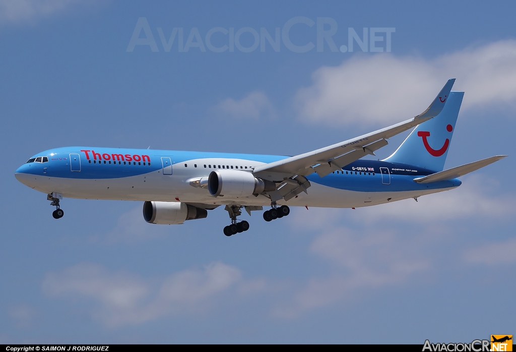 G-OBYG - Boeing 767-304/ER - Thomson Airways