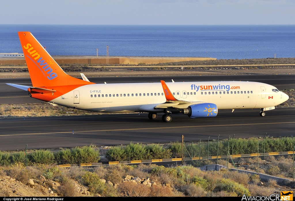 C-FYLC - Boeing 737-8BK - Sunwing Airlines