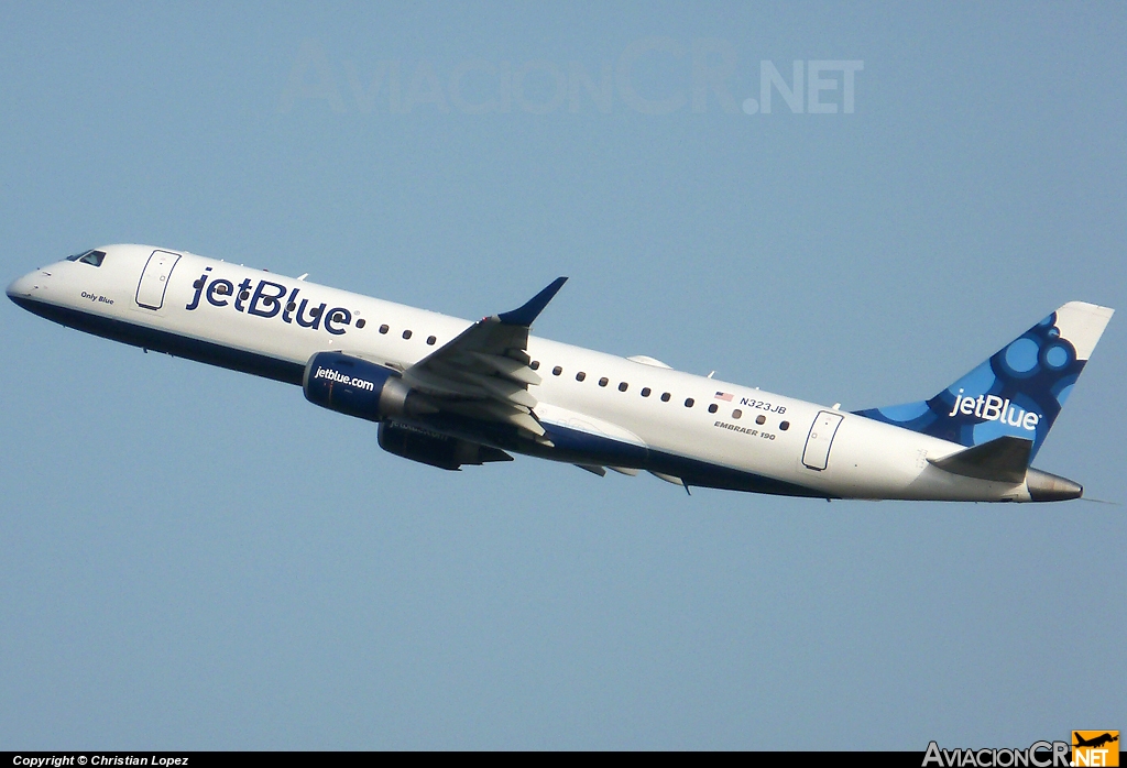 N323JB - Embraer 190-100IGW - Jet Blue