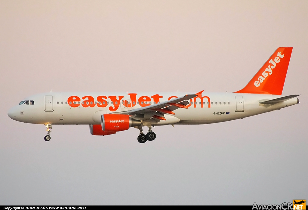 G-EZUF - Airbus A320-214 - EasyJet Airline