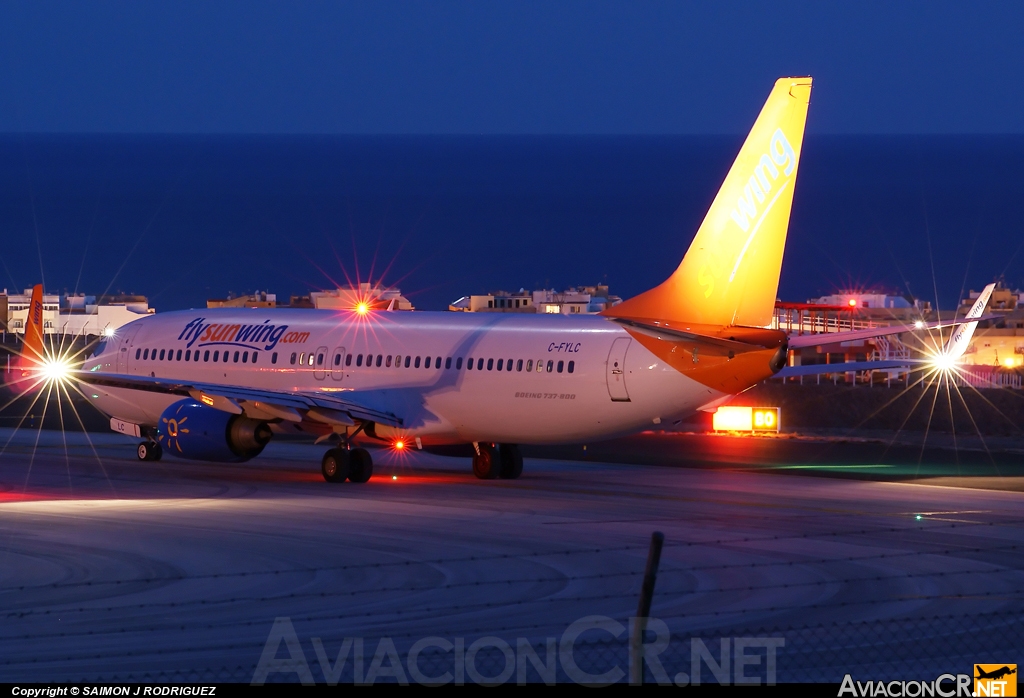 C-FYLC - Boeing 737-8BK - Sunwing Airlines