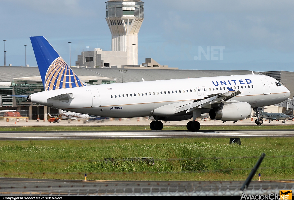 N410UA - Airbus A320-212 - United Airlines