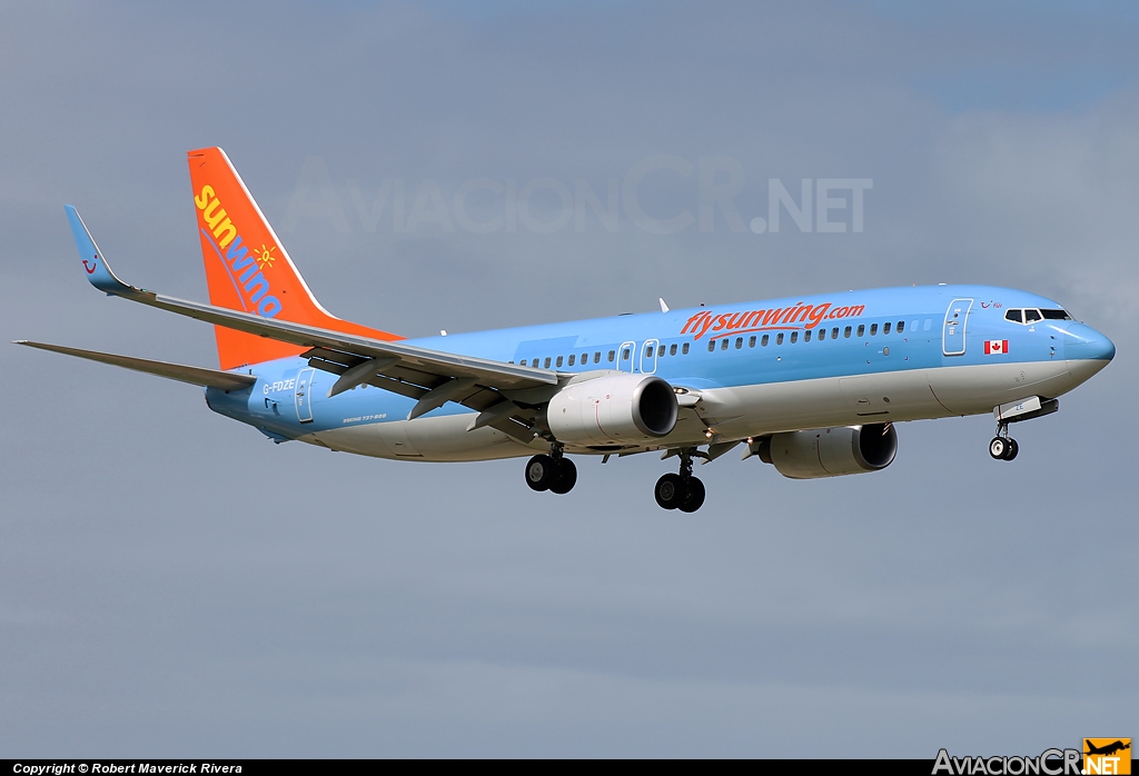 C-FDZE - Boeing 737-800 (Genérico) - Sunwing Airlines (Thomson Airways)