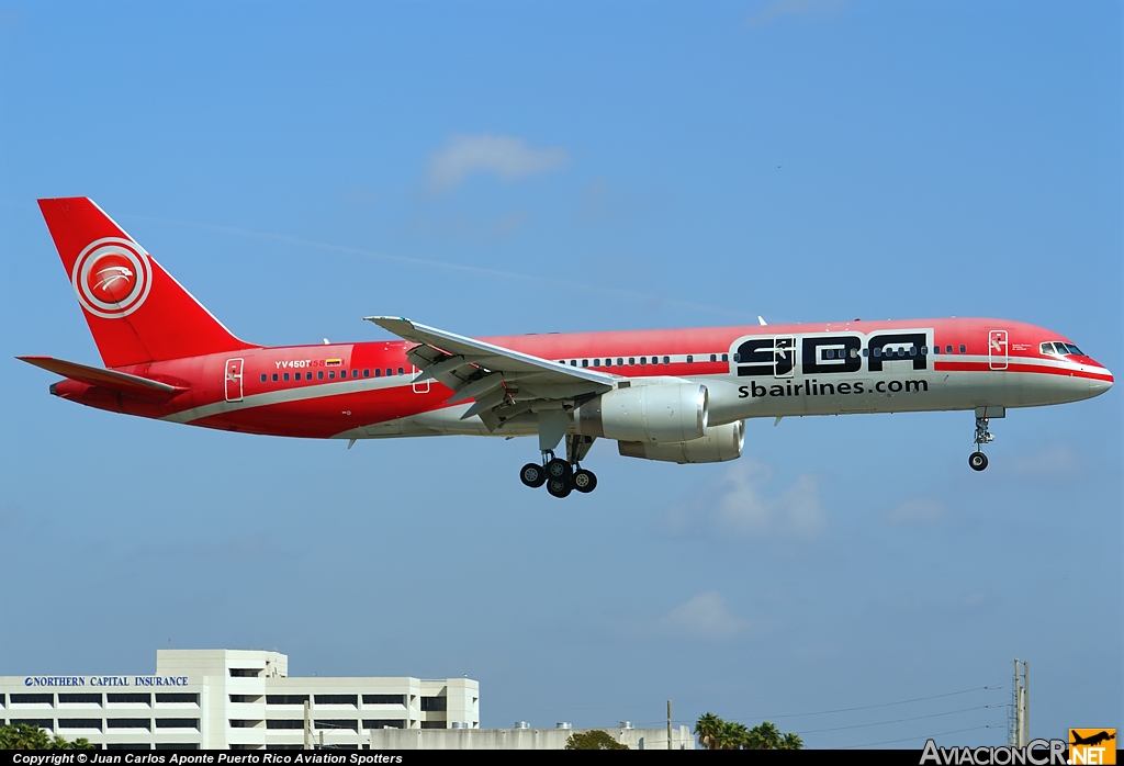 YV450T - Boeing 757-236 - Santa Bárbara Airlines