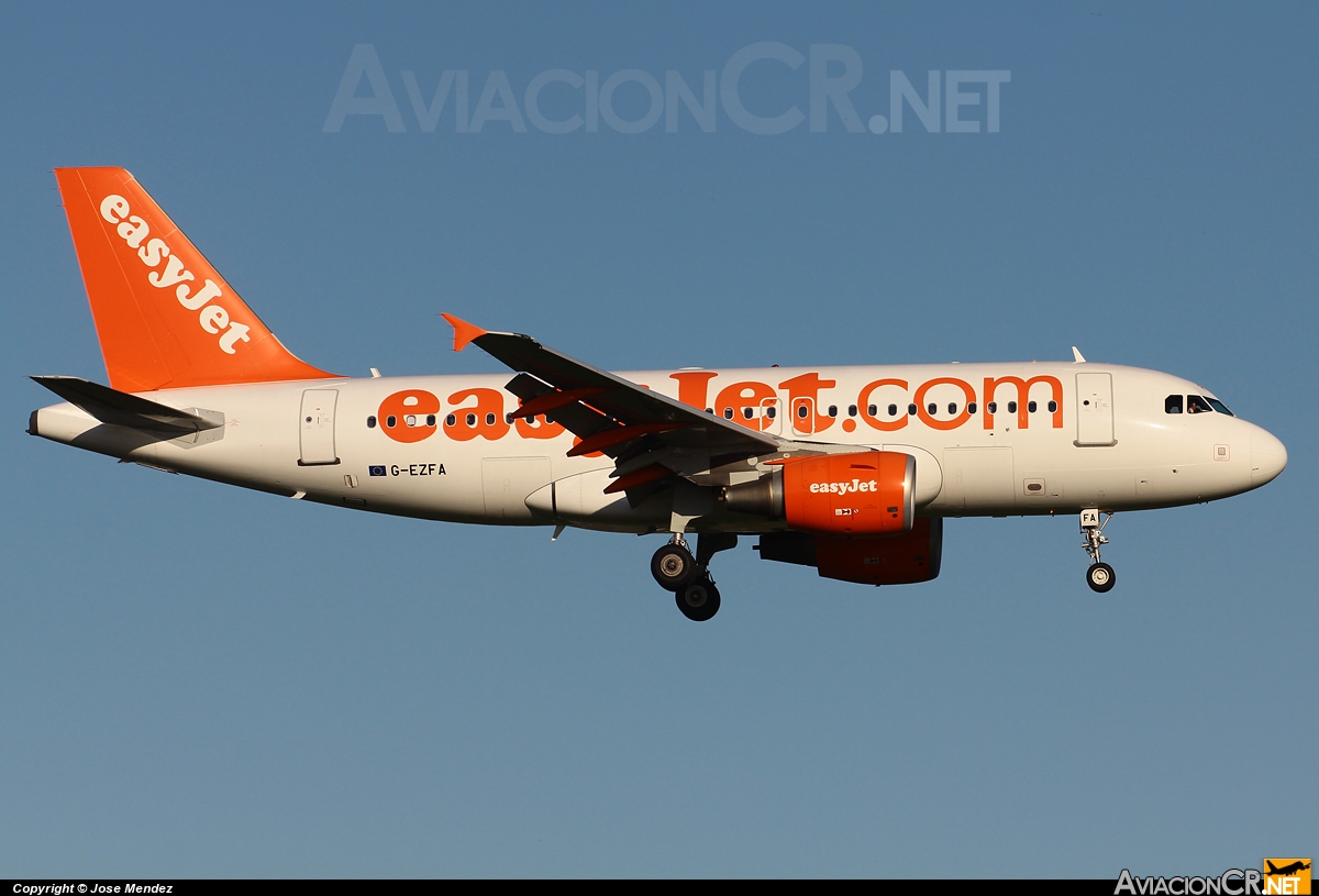 G-EZFA - Airbus A319-111 - EasyJet Airline