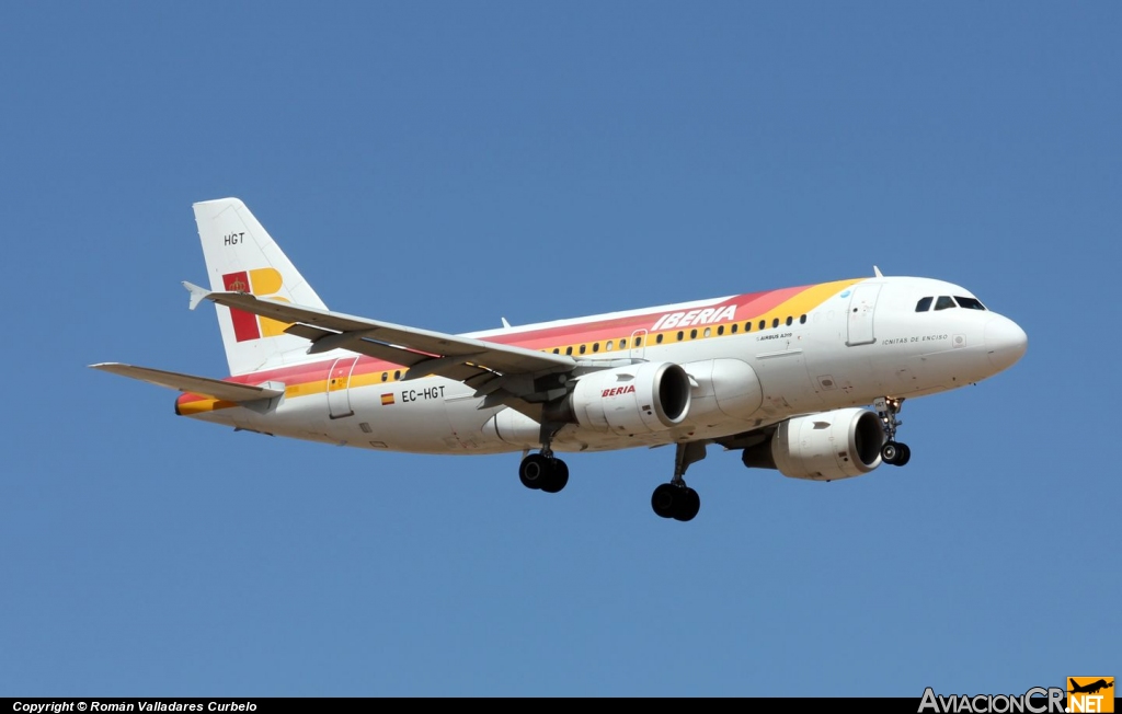 EC-HGT - Airbus A319-111 - Iberia