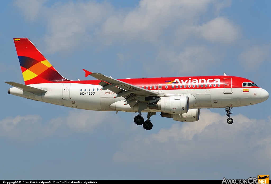 HK-4553 - Airbus A319-112 - Avianca Colombia