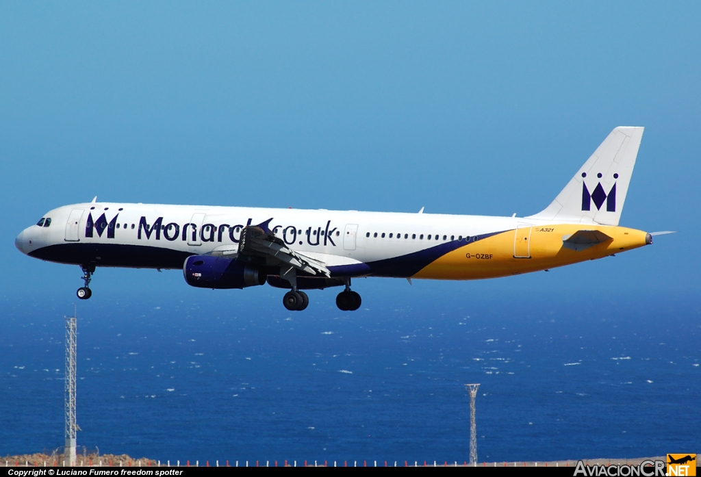 G-OZBF - Airbus A321-231 - Monarch Airlines