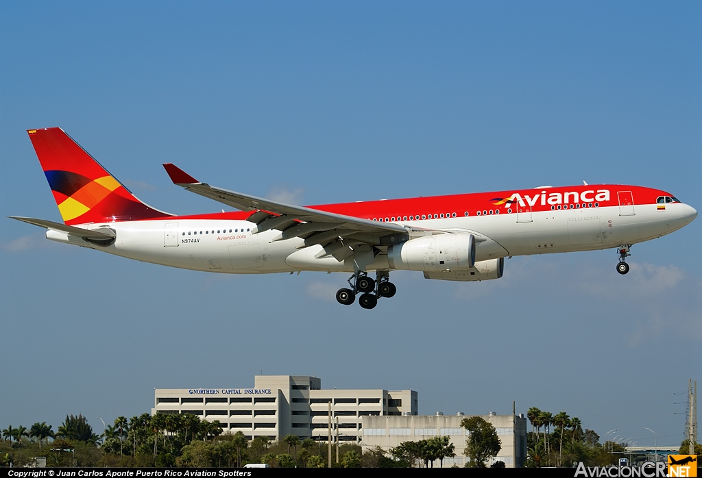 N974AV - Airbus A330-243 - Avianca