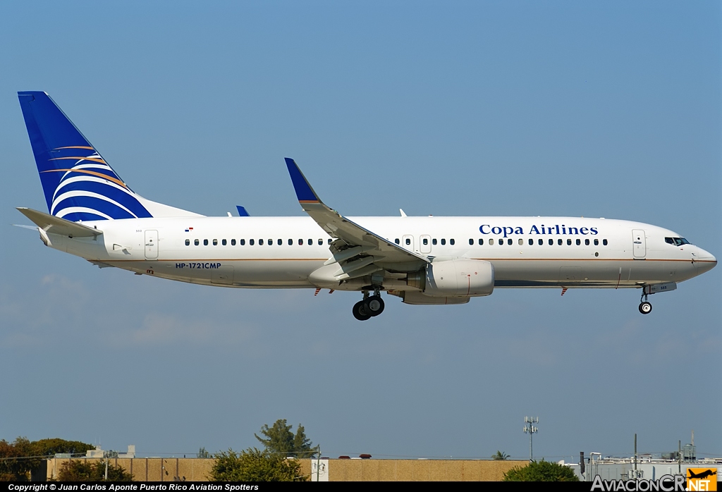 HP-1721CMP - Boeing 737-8V3 - Copa Airlines