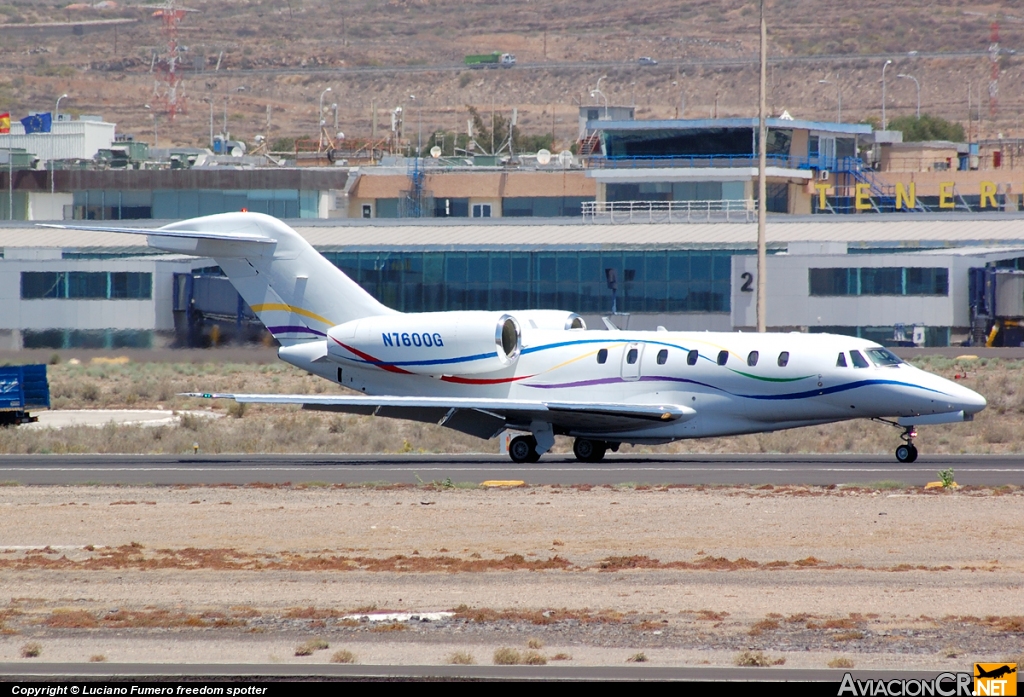 N7600G - Cessna 750 Citation X - Privado