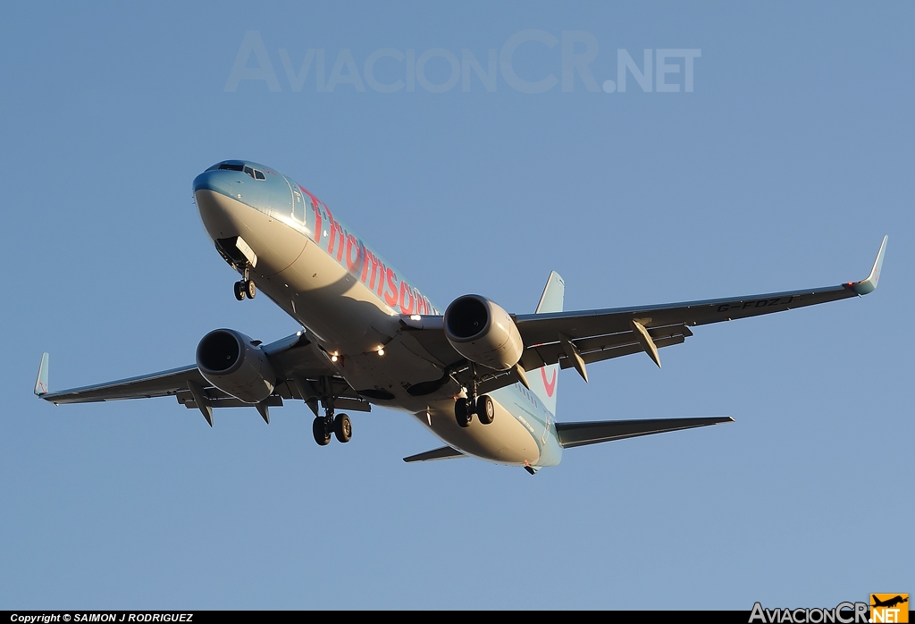 G-FDZJ - Boeing 737-8K5 - Thomsonfly