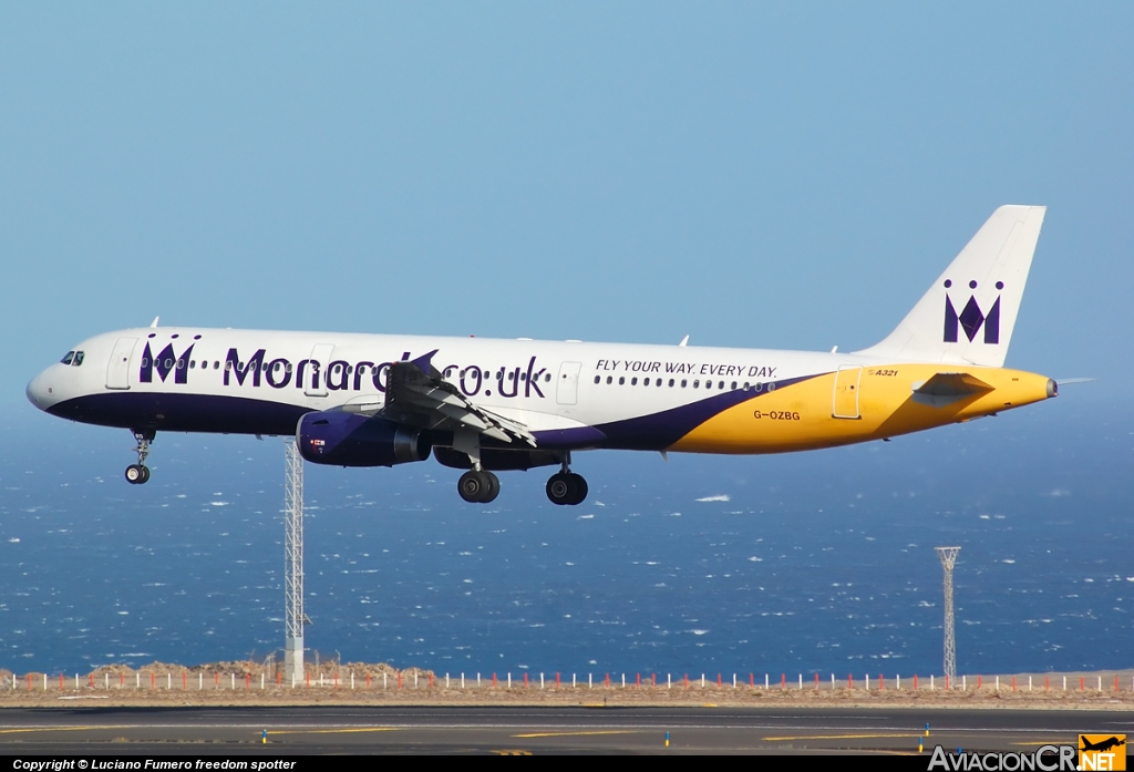 G-OZBG - Airbus A321-231 - Monarch Airlines