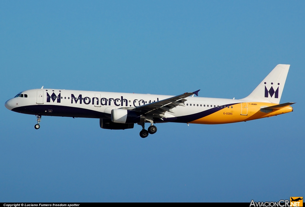 G-OZBS - Airbus A321-231 - Monarch Airlines