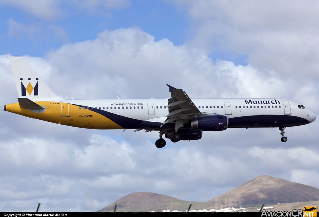 G-OZBH - Airbus A321-231 - Monarch Airlines