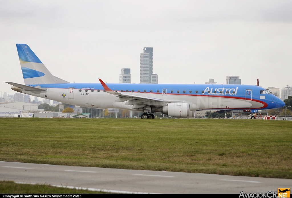 LV-CIE - Embraer 190-100IGW - Austral Líneas Aéreas