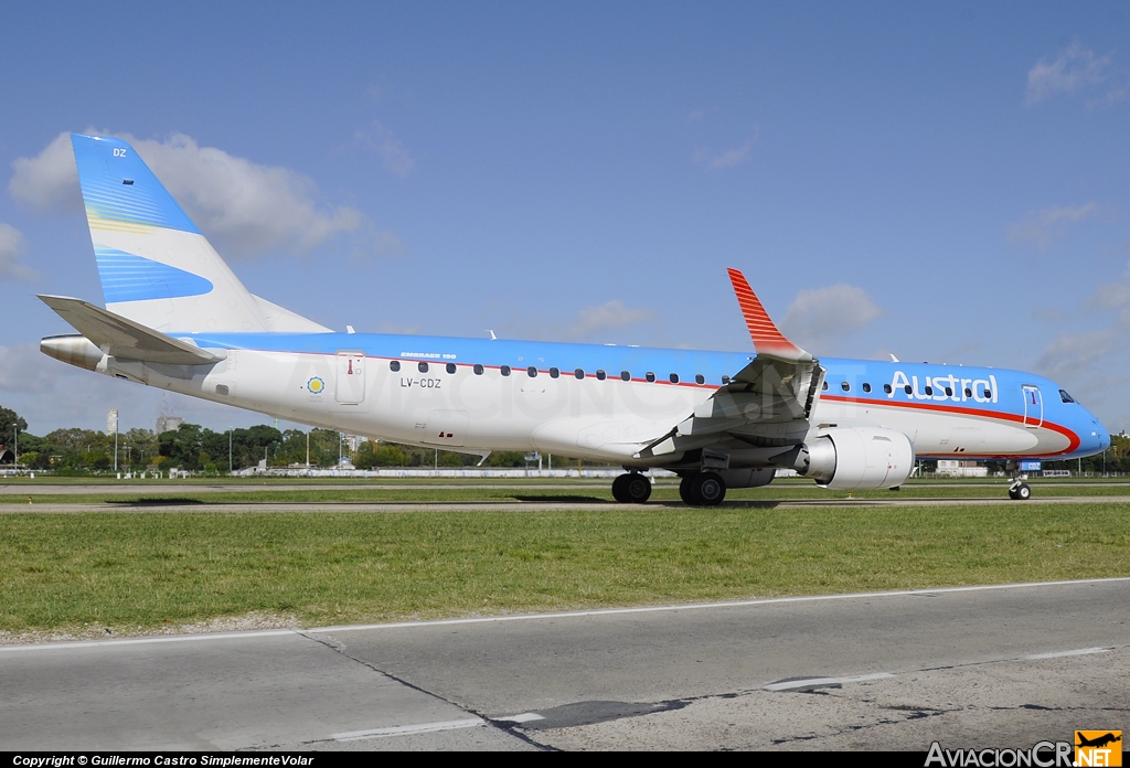 LV-CDZ - Embraer 190-100IGW - Austral Líneas Aéreas