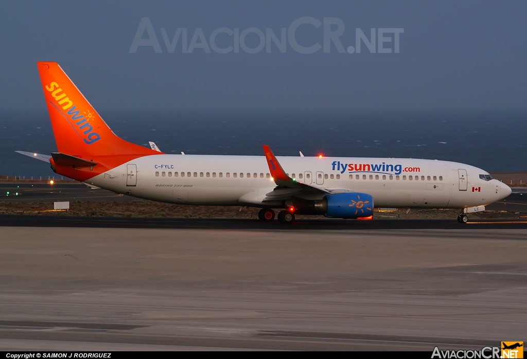 C-FYLC - Boeing 737-8BK - Sunwing Airlines