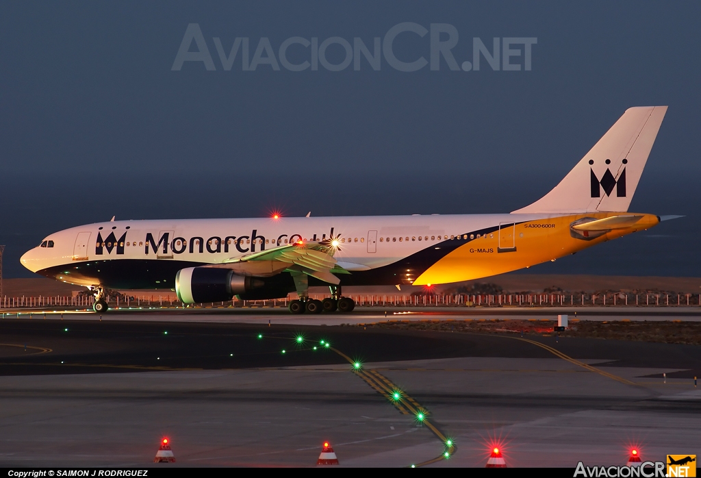 G-MAJS - Airbus A300B4-605R - Monarch Airlines