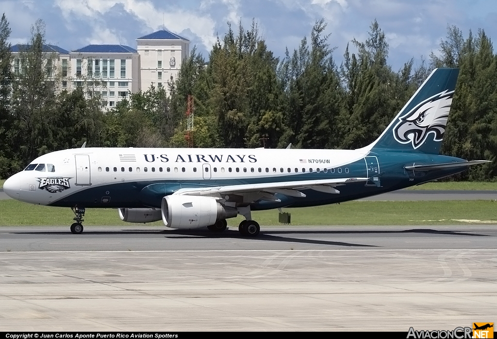 N709UW - Airbus A319-112 - US Airways