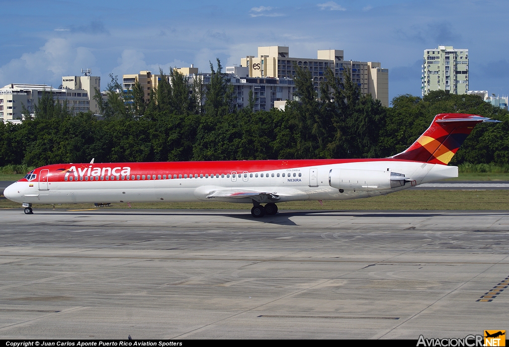 N836RA - McDonnell Douglas MD-83 (DC-9-83) - Avianca Colombia