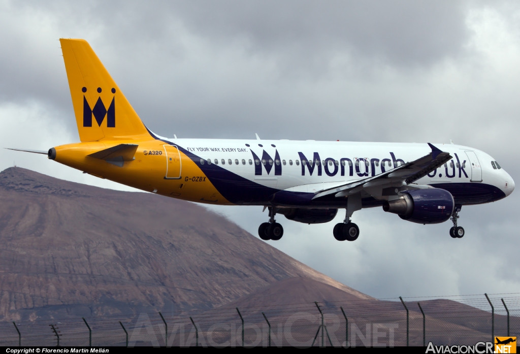 G-OZBX - Airbus A320-214 - Monarch Airlines