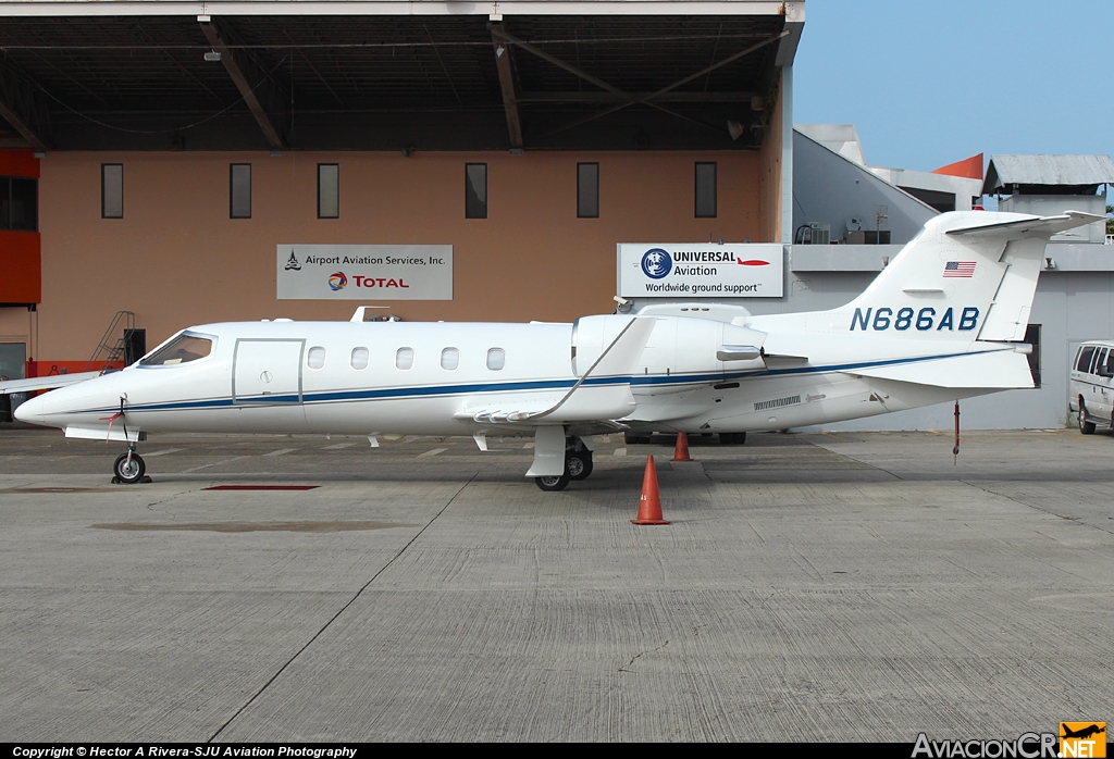 N686AB - Learjet 31A - Privado