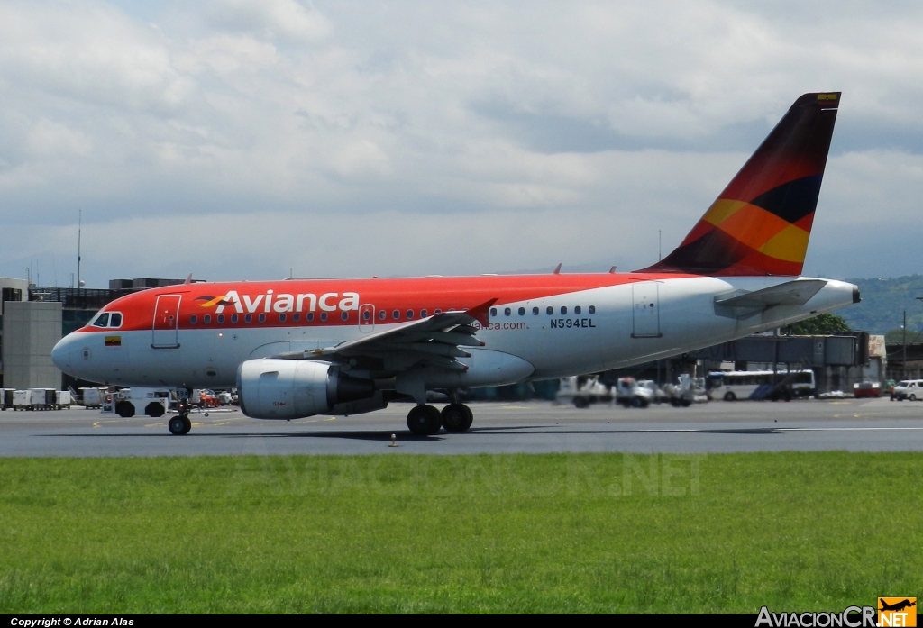 N594EL - Airbus A318-111 - Avianca