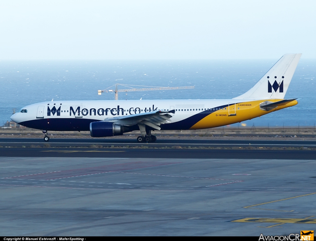 G-MONS - Airbus A300B4-605R - Monarch Airlines