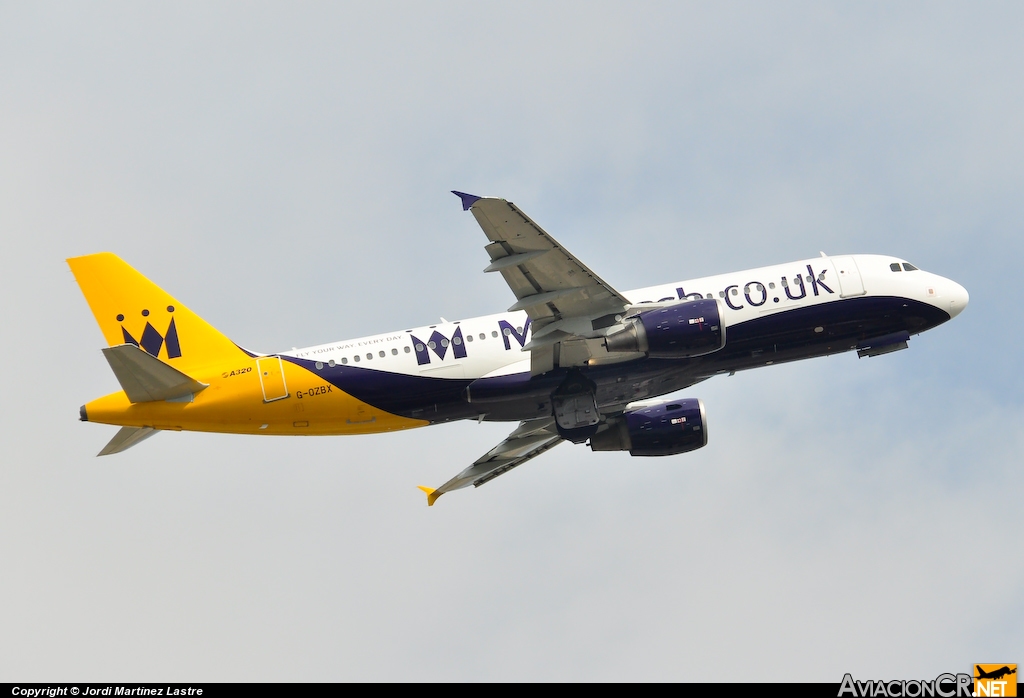G-OZBX - Airbus A320-214 - Monarch Airlines