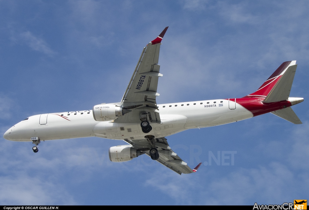 N988TA - Embraer 190-100IGW - TACA