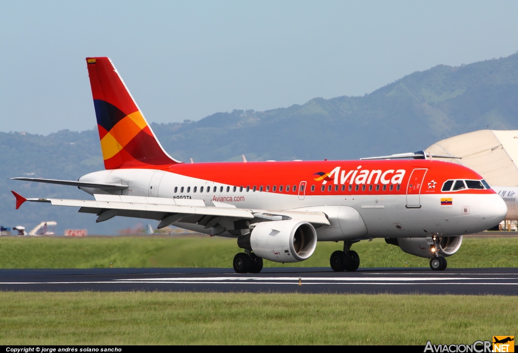 N992TA - Airbus A319-112 - Avianca