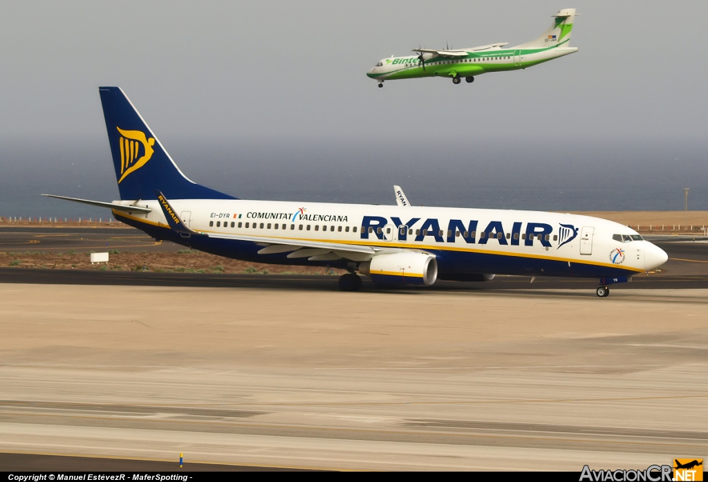 EI-DYR - Boeing 737-8AS - Ryanair