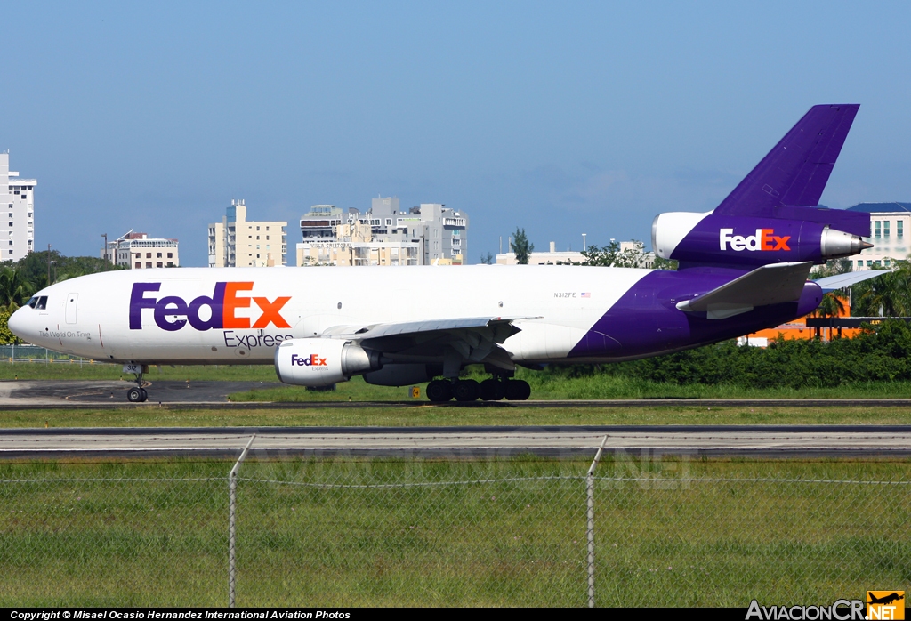 N312FE - McDonnell Douglas DC-10-10F - FedEx