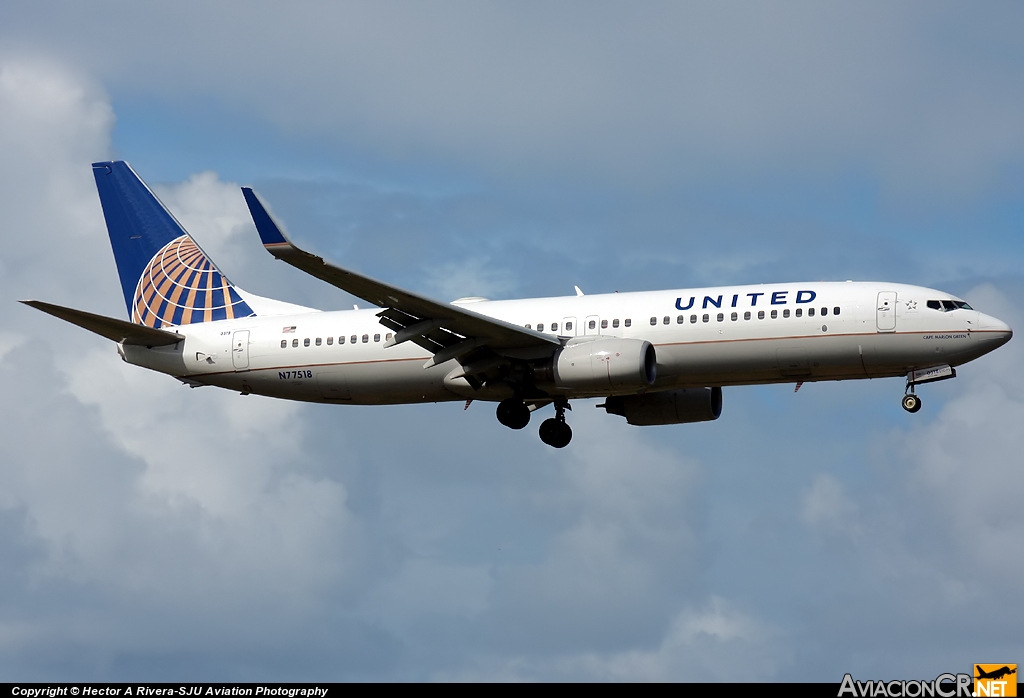 N77518 - Boeing 737-824 - United Airlines