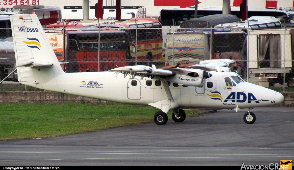 HK-2669 - De Havilland Canada DHC-6-300 Twin Otter - Aerolínea de Antioquia - ADA