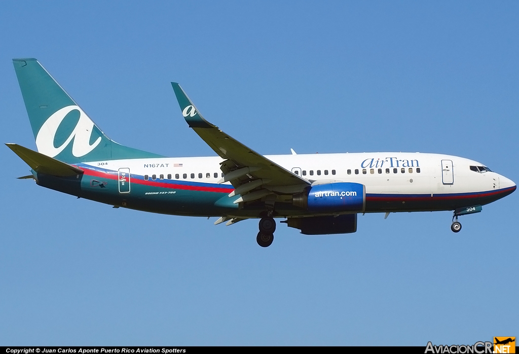 N167AT - Boeing 737-7BD - Air Tran