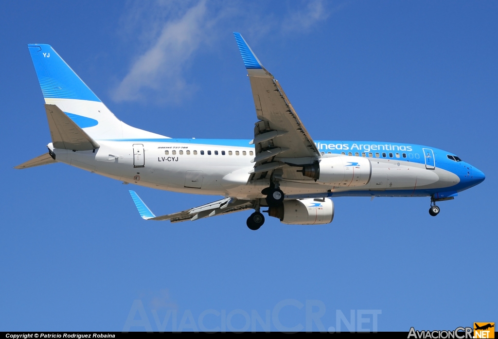 LV-CYJ - Boeing 737-7Q8 - Aerolíneas Argentinas