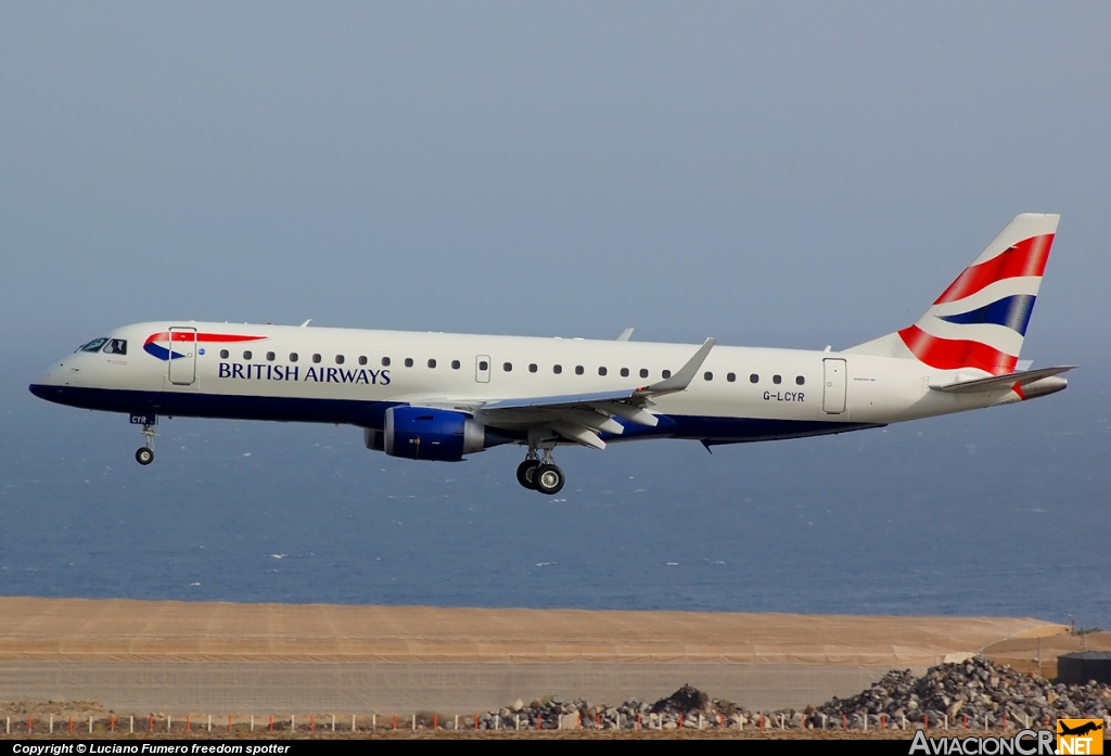 G-LCYR - Embraer ERJ-190-100AR - BA CityFlyer