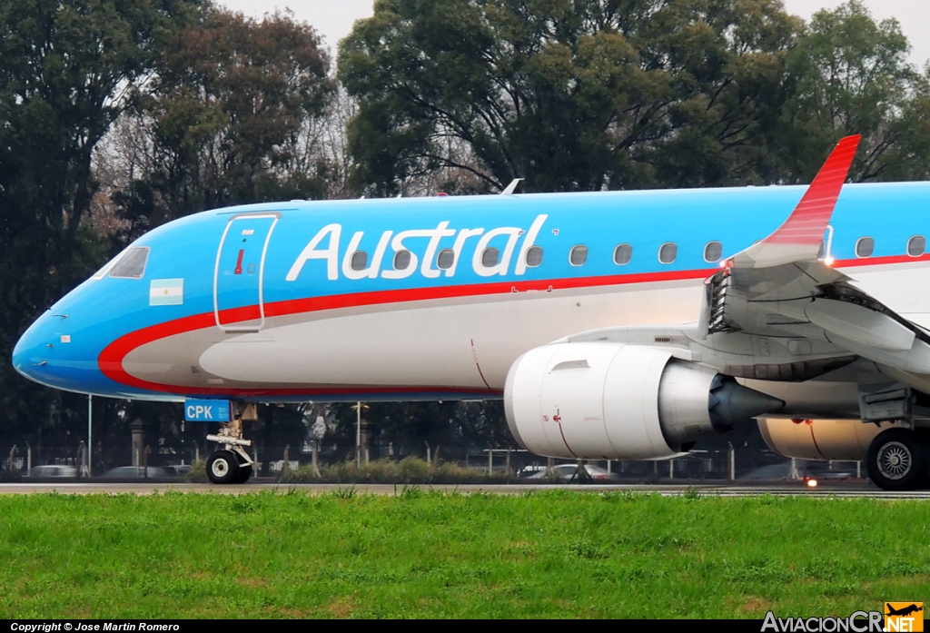 LV-CPK - Embraer 190-100IGW - Austral Líneas Aéreas