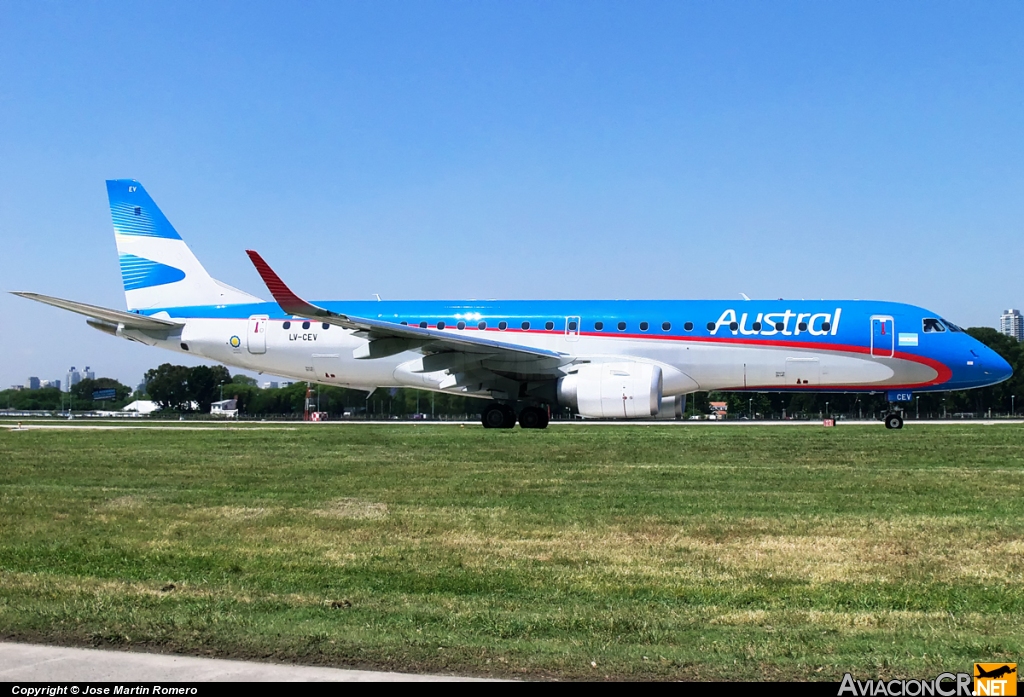 LV-CEV - Embraer 190-100IGW - Austral Líneas Aéreas