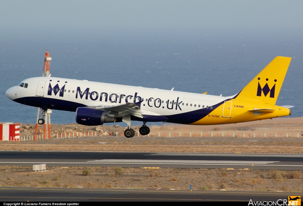 G-OZBK - Airbus A320-214 - Monarch Airlines