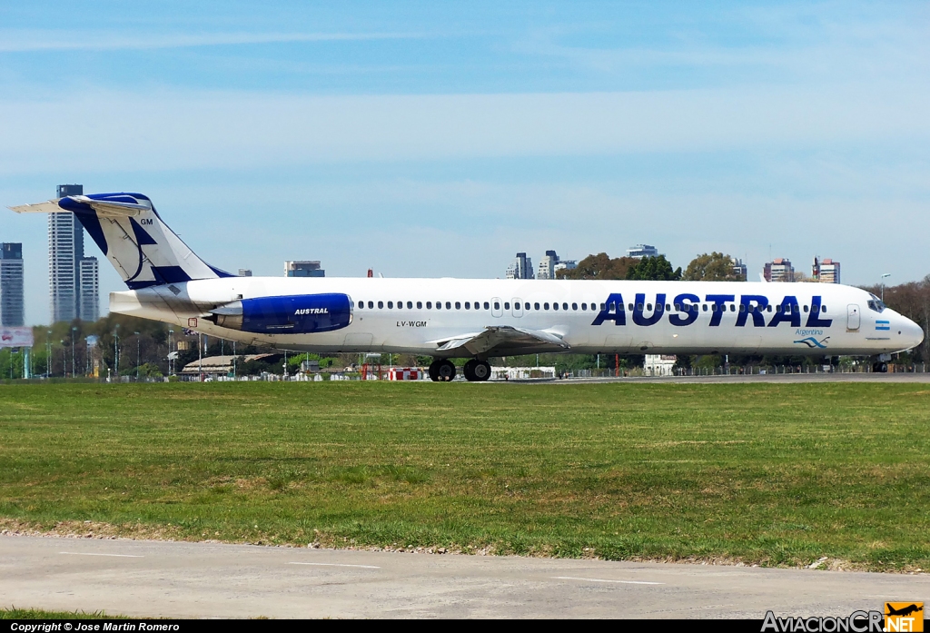 LV-WGM - McDonnell Douglas MD-83 (DC-9-83) - Austral Líneas Aéreas